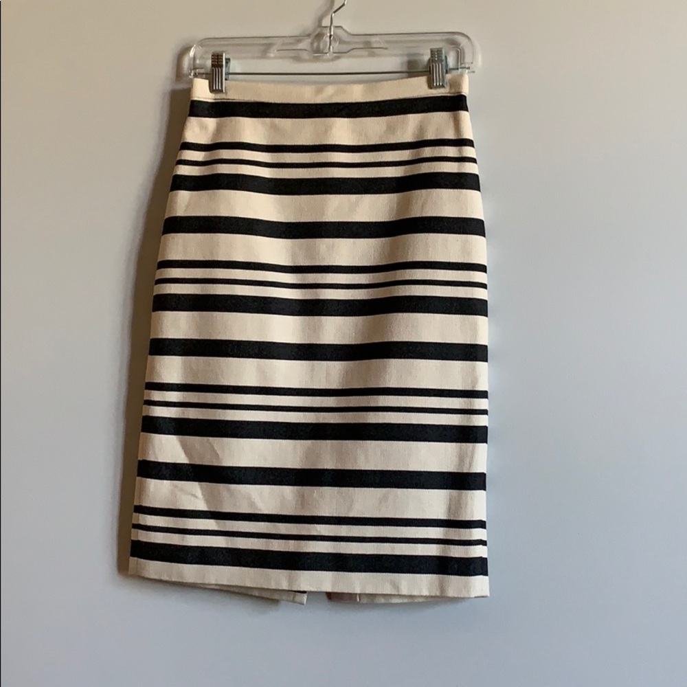 J.Crew Striped Pencil Skirt